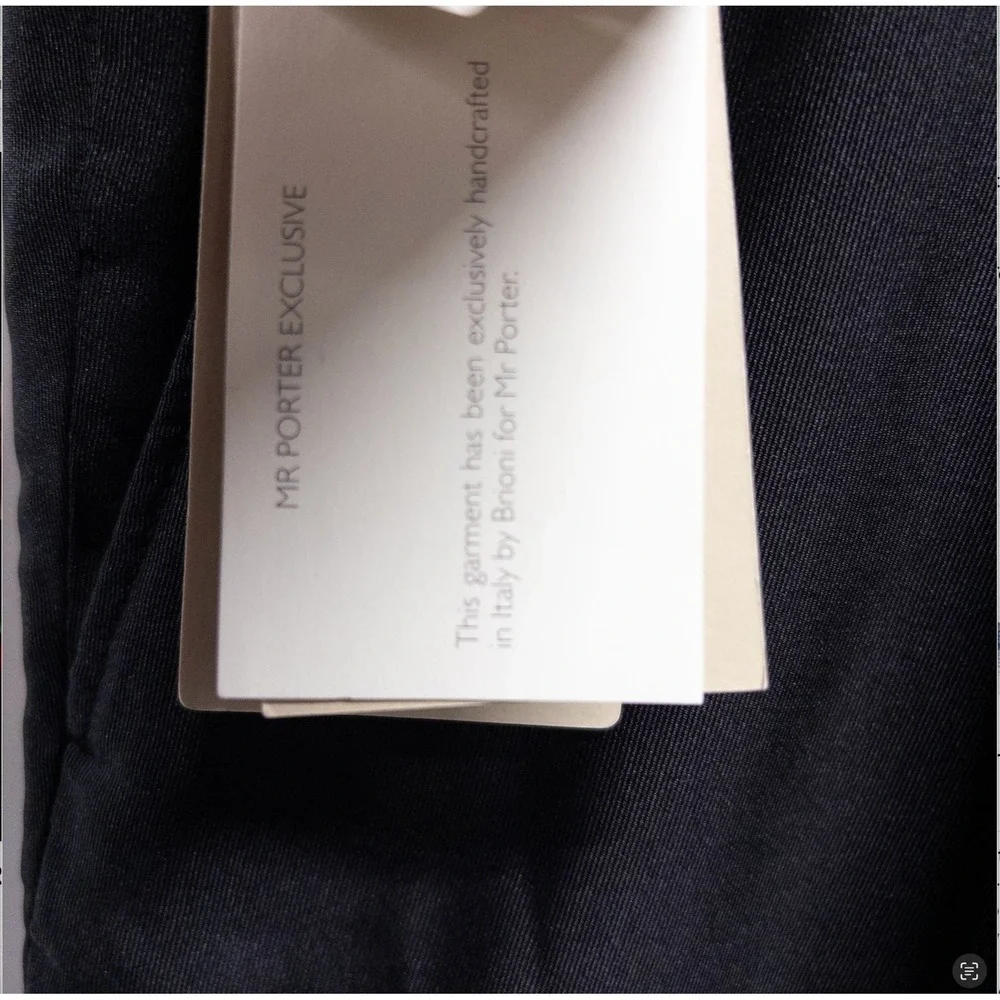 Brioni Silk Dress Pants 56 EU 40 US NWT Mr Porter Exclusive‎ Bormio Trousers